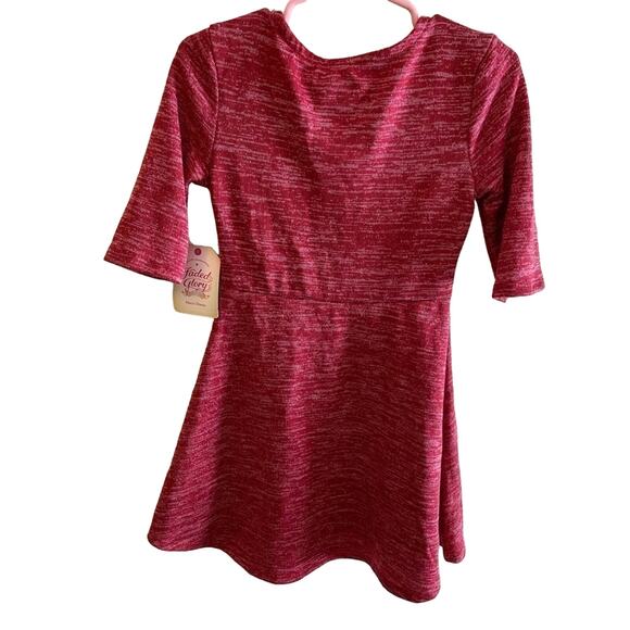 New Faded Glory Half Sleeve Fit & Flare Sweater Dresses Set Of 2 Size XS (4-5) - Picture 2 of 7
